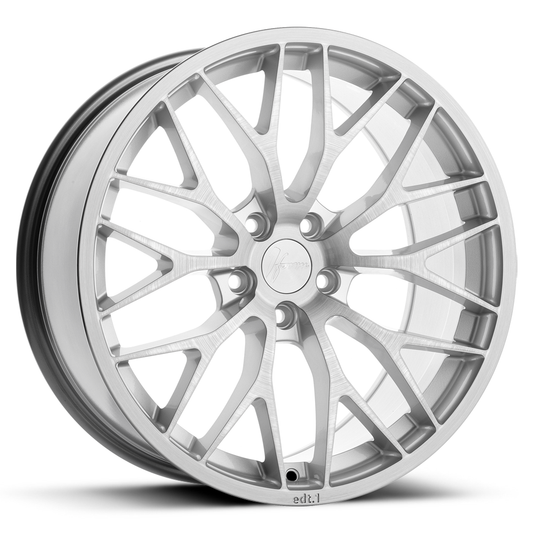 1Form Edition.1 alloy wheel, 19-inch silver finish, ideal for Audi A4, BMW 3 Series, and Mercedes C-Class in the UK