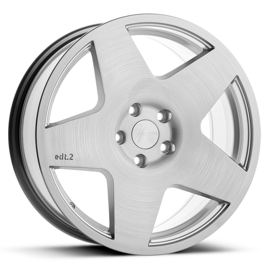 1Form Edition.2 alloy wheel, 18-inch brushed silver, perfect for Volkswagen Golf, Ford Focus, and Vauxhall Astra in the UK