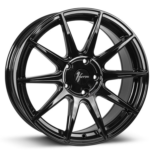 1Form Edition.3 alloy wheel, 19-inch gloss black finish, perfect for Audi A5, BMW 4 Series, and Mercedes E-Class in the UK