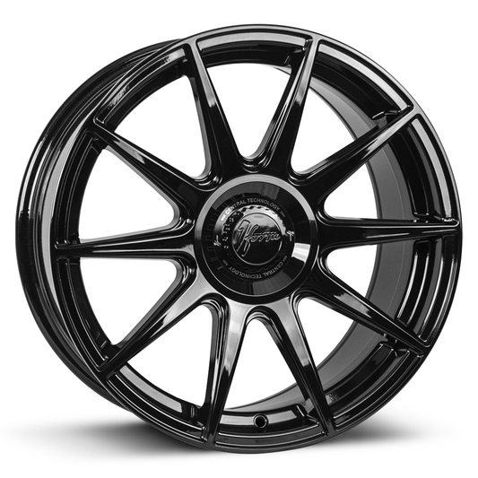 1Form Edition.3+ alloy wheel, 20-inch gloss black finish, ideal for Range Rover Sport, BMW X6, and Audi Q8 in the UK