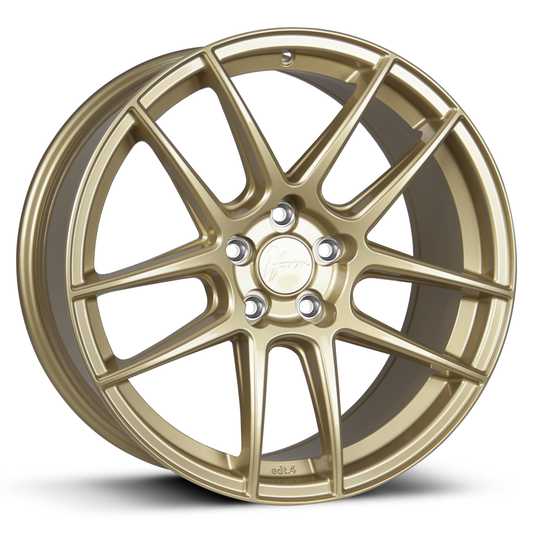 1Form Edition.4 alloy wheel, 18-inch Asuka gold, perfect for Volkswagen Golf, Audi A3, and BMW 1 Series in the UK