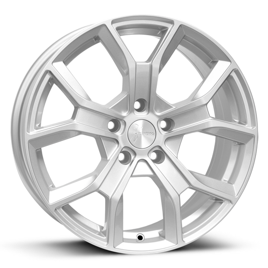 1Form Edition.7 alloy wheel, 19-inch crystal silver, ideal for Audi A5, BMW 4 Series, and Mercedes E-Class in the UK