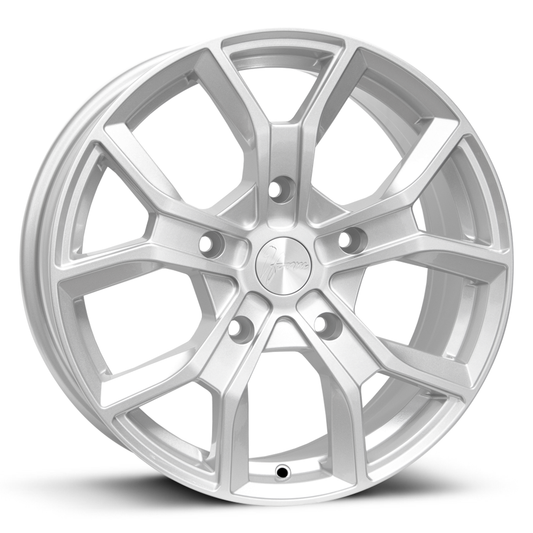 1Form Edition.7 Transit alloy wheel, 18-inch crystal silver, perfect for Ford Transit, Mercedes Sprinter, and VW Crafter in the UK