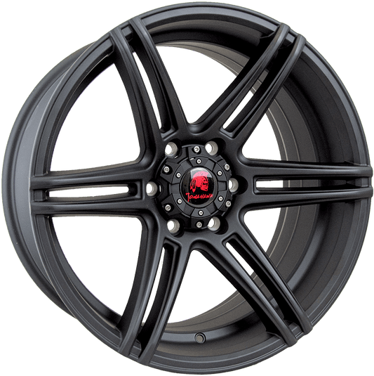 Tomahawk Navajo alloy wheel, 19-inch matte black finish, perfect for Audi Q5, BMW X3, and Mercedes GLC in the UK