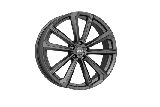 AEZ Aruba Graphite alloy wheel, 19-inch graphite grey, ideal for Audi A4, BMW 3 Series, and Mercedes C-Class in the UK