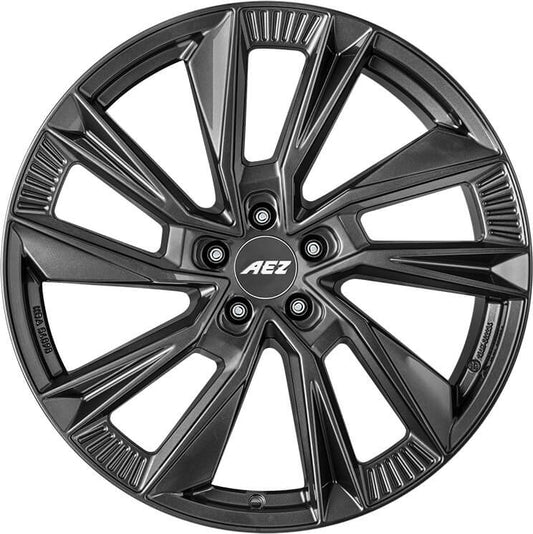 AEZ Havanna Grey alloy wheel, 18-inch grey finish, ideal for Audi A4, BMW 3 Series, and Volkswagen Golf in the UK